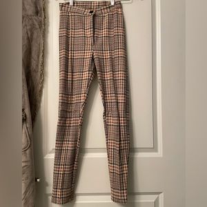 Free People Plaid Trouser